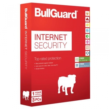 Антивирус BullGuard Internet Security 2018  1 год / 3 ПК