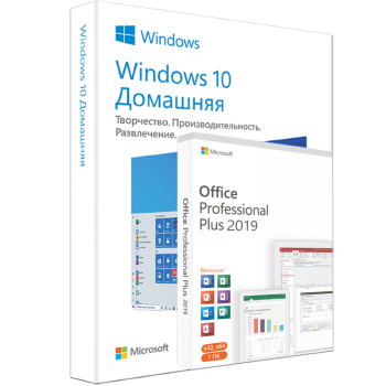 Ключ активации комплекта Windows 10 Home и Office 2019 Pro Plus  