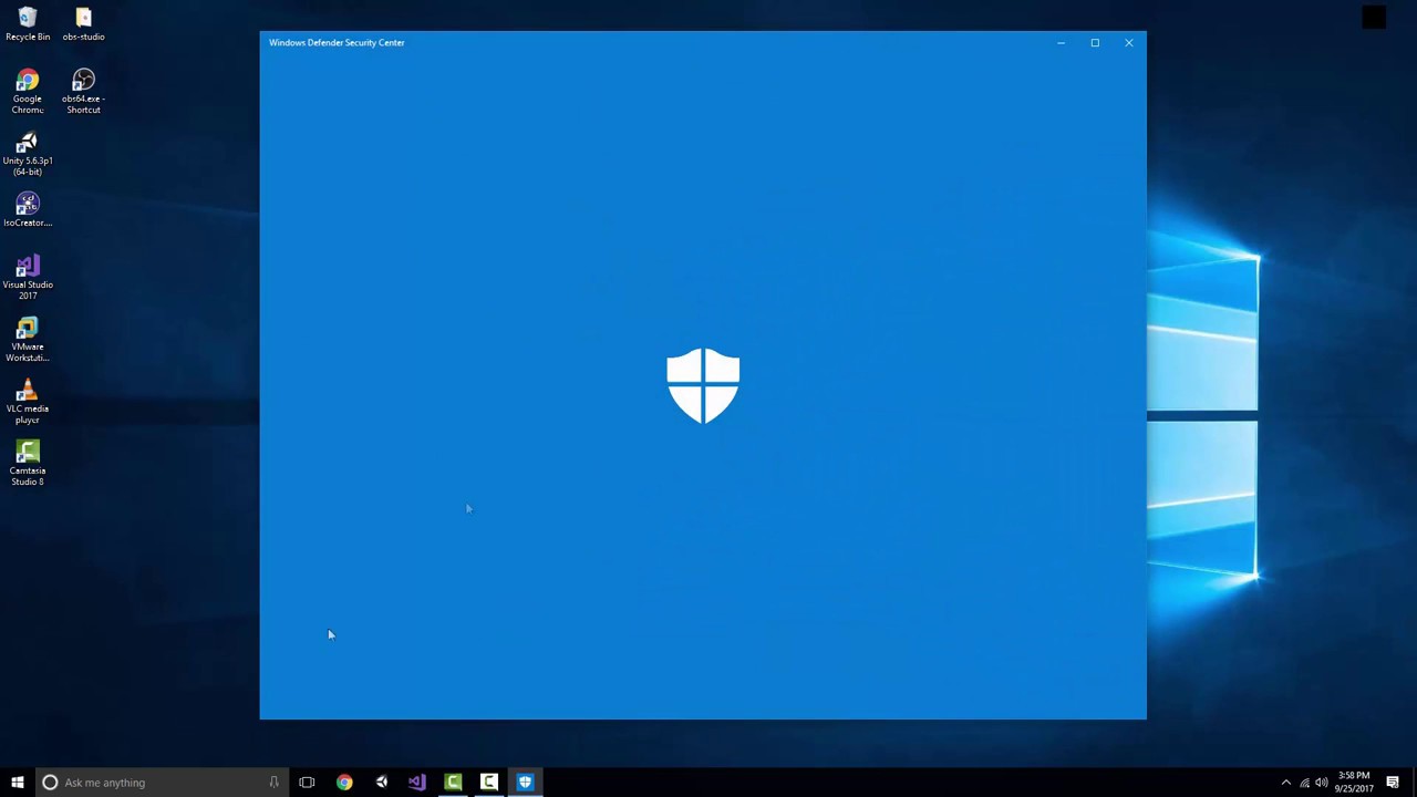 отключить защитника Windows 10 
