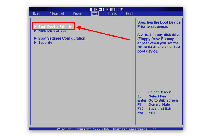 Восстановить систему Windows 7 через BIOS