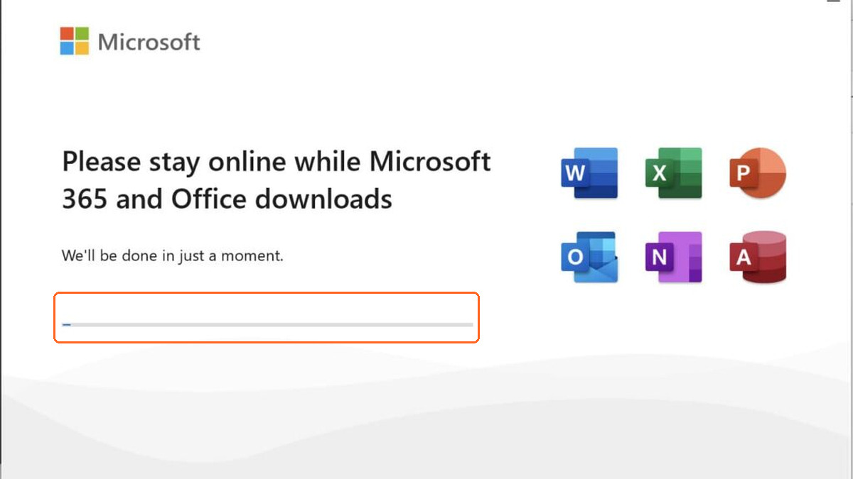 процесс установки Office 2024